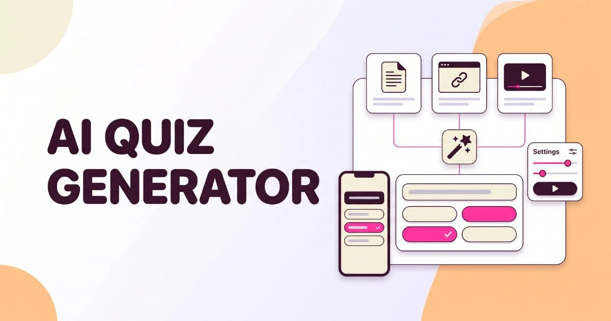 Wayground AI Quiz Generator turning a document, webpage, and video into an editable classroom quiz on a teacher dashboard