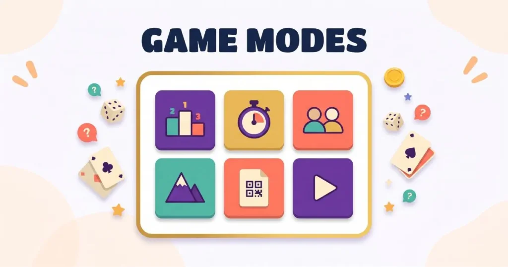 Wayground game modes including Classic, Test, Team, Mastery Peak and Paper Mode